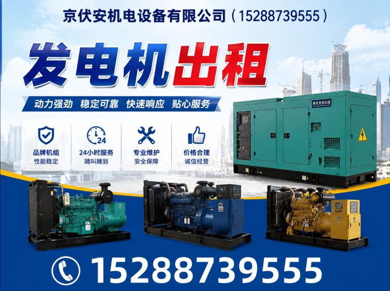 海东柴油发电机组出租展示图