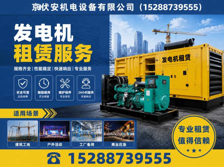 海东发电车出租展示图